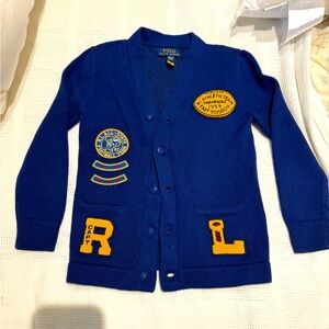 Polo Ralph Lauren Varsity Letter Royal Blue Sweater
